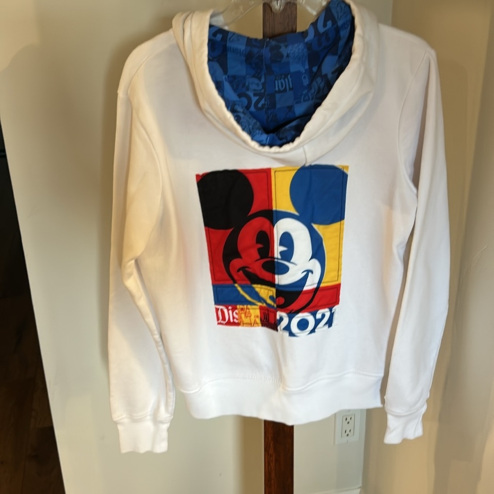Disneyland Resort 2021 Mickey Mouse Hoodie /‎ Sweatshirt Zip Up Women’s Size M